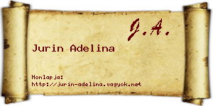 Jurin Adelina névjegykártya